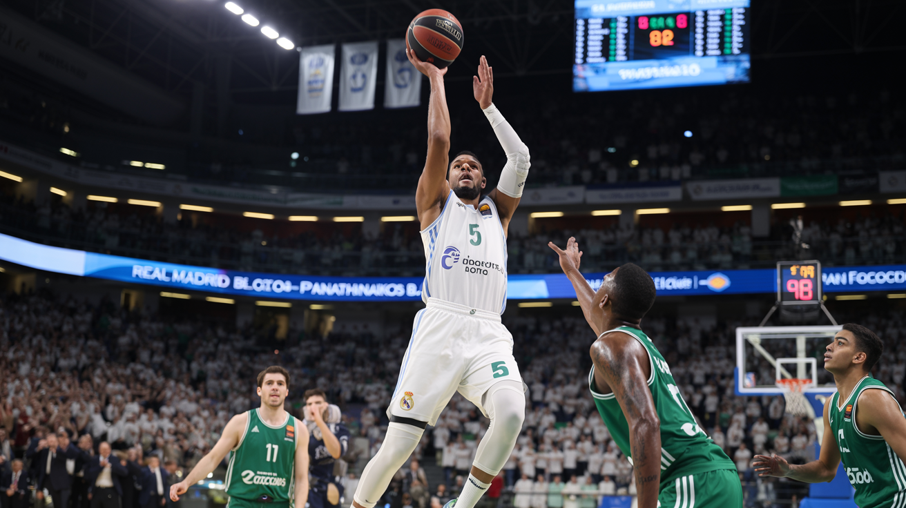 Real Madrid Baloncesto vs Panathinaikos B.C. Match Player Stats