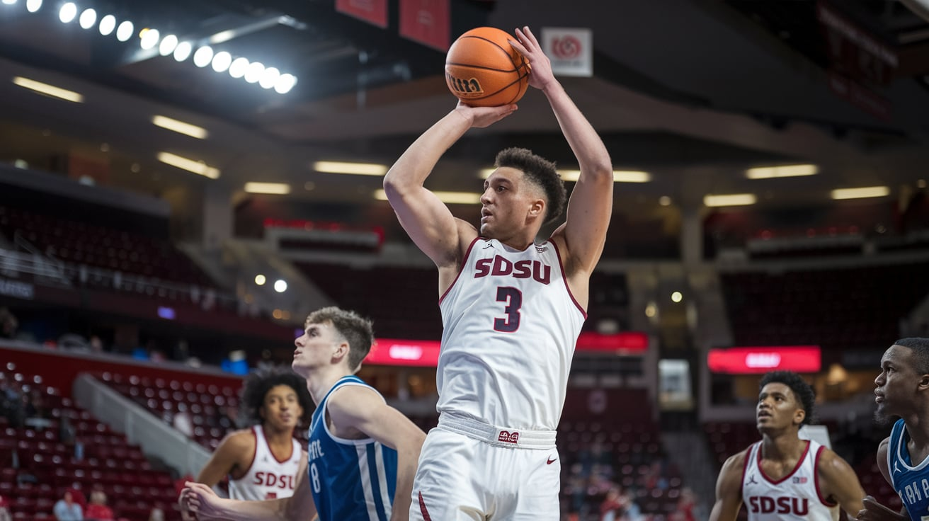 Houston Cougars Men's Basketball vs SDSU Basketball Match Player Stats