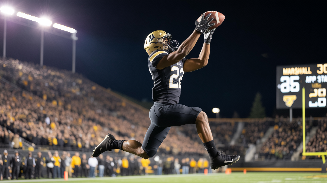 App State Football vs Marshall Football Match Player Stats