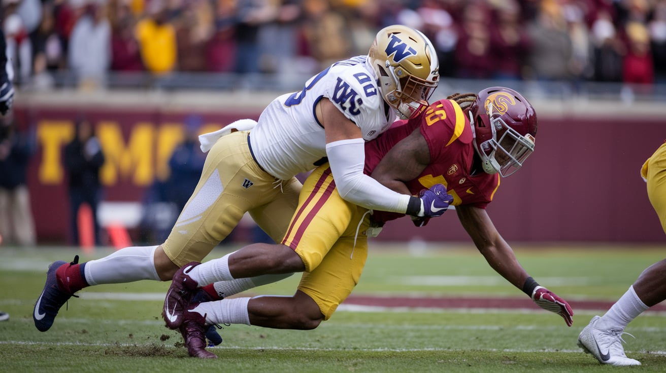 Washington Huskies Football vs USC Trojans Football Match Player Stats