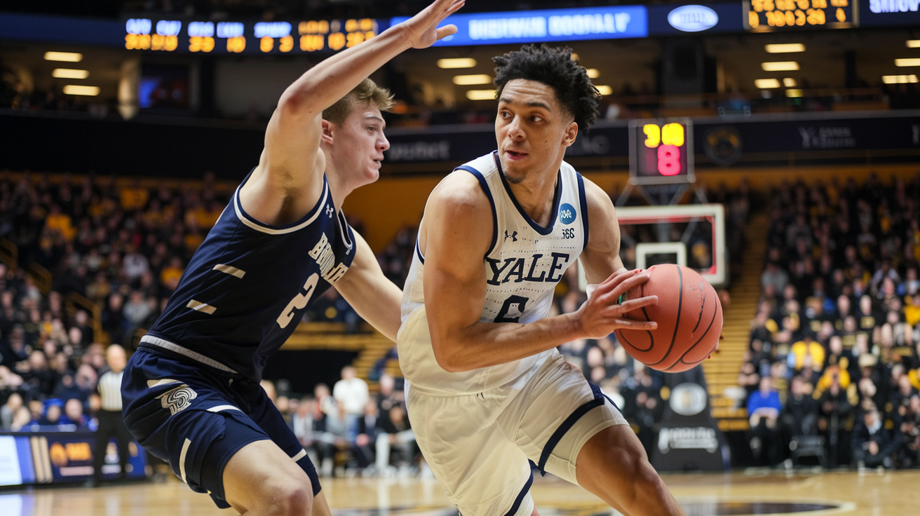 Yale Basketball vs Brown Bears Men's Basketball Match Player Stats