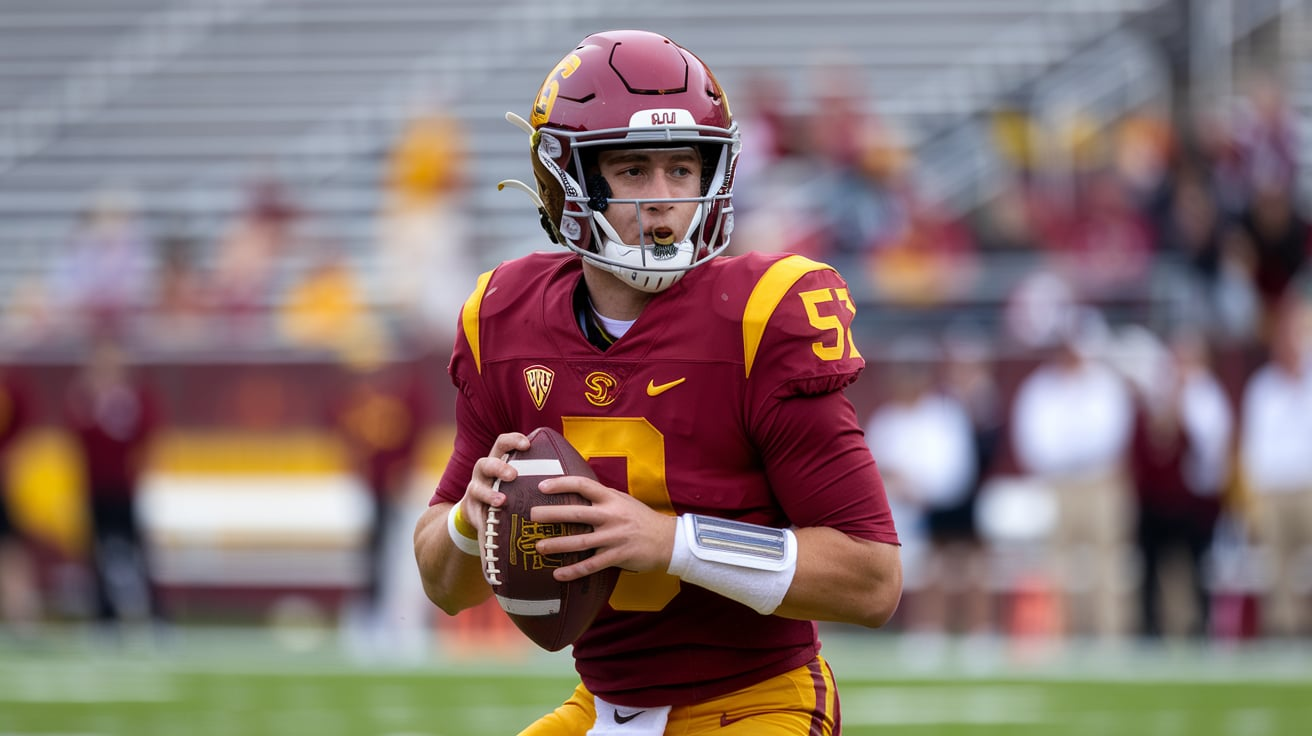 USC Trojans Football vs Washington Huskies Football Match Player Stats
