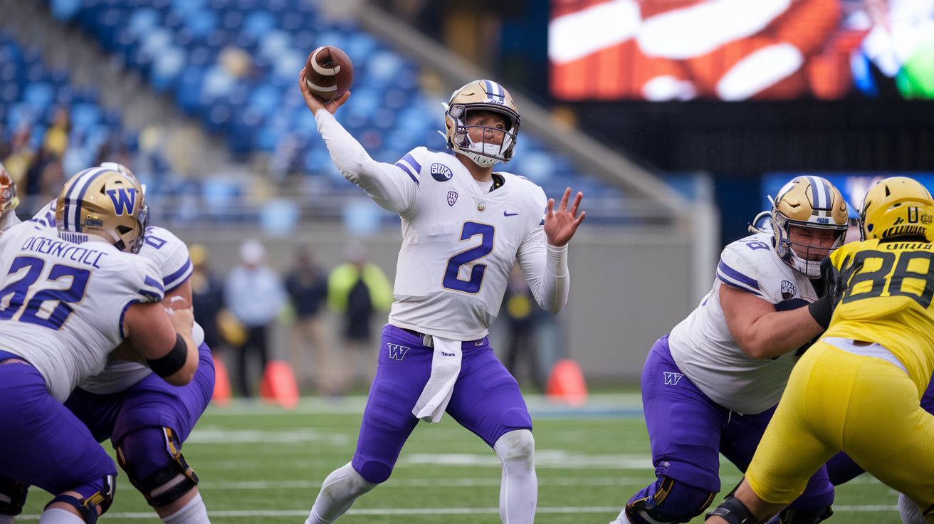 Washington Huskies Football vs Oregon Ducks Football Match Player Stats