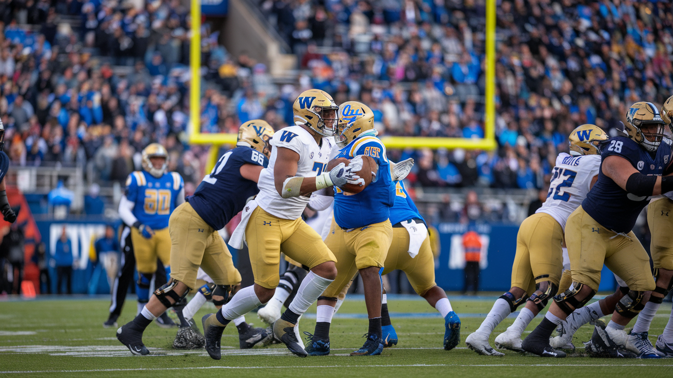 Washington Huskies Football vs UCLA Bruins Football Match Player Stats